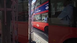 New Routemaster Bus on Line 38 at London in England UK unitedkingdom londonbus londonredbus [upl. by Anek407]