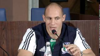 Jacques Brunel e Sergio Parisse lanciano i Cariparma Test Match 2014 [upl. by Widera]