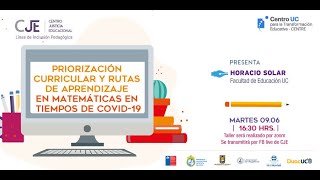 Priorización curricular y Rutas de aprendizaje en Matemáticas en tiempos de Covid19 [upl. by Martel636]