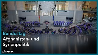 Bundestag AfDAnträge zur zur Afghanistan und Syrienpolitik am 270924 [upl. by Koh]