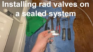 How to install radiator thermostatic and lock shield valves correctly [upl. by Tavish]