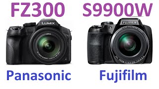 Panasonic LUMIX DMCFZ300 vs Fujifilm FinePix S9900W [upl. by Nylanna143]