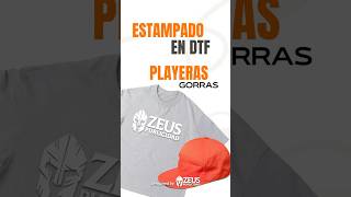 Estampado Gorras 🧢 Playeras en DTF diseñografico [upl. by Nesnar]