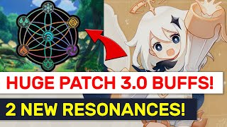 NEW 30 Dendro amp Hydro Resonance Changes Patch 30 Notes  Genshin Impact [upl. by Centonze615]