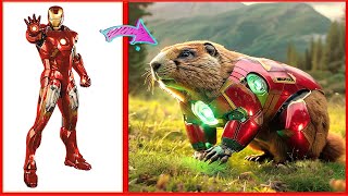 AVENGERS AS MARMOTA MENZBIERI 🦫 VENGERS All Characters  Marvel amp Dc  2024💥 [upl. by Korie]