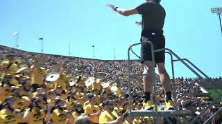 IOWA BAND LOVE WHEN THE OFFENSE SCORES  HAWKEYE MARCHING BAND 2024  4K [upl. by Welton757]