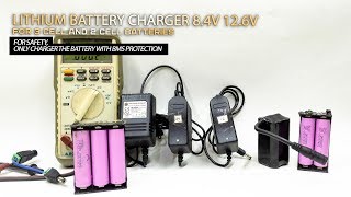 Adapter Charge BMS 2S 3S 126V 84V battery with LithiumIon 18650 [upl. by Everson481]