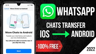 Transfer Whatsapp Chats from iOS to Android for FREE  How to Restore Whatsapp chats on Android iOS [upl. by Guido]