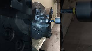 cnc lathe torno livetool Roscado de herrajes con machuelo en CNC Thread with tap LIVETOOL [upl. by Lamrouex112]