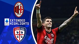 AC Milan vs Cagliari Extended Highlights  Serie A  CBS Sports Golazo [upl. by Ecneps]