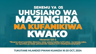 UHUSIANO WA MAZINGIRA NA KUFANIKIWA KWAKO I SEHEMU YA 05 I IJUMAA 04 OCT 2024 [upl. by Copland]