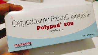 polypod 200mg tablet ip  Fever ki best Antibiotics in hindi [upl. by Osnofedli]