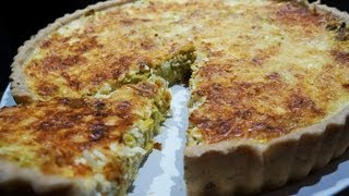 Recette de cuisine  Quiche 100 maison poireaux curry [upl. by Maurilla666]