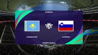 Kazakhstan vs Slovenia 13102024 UEFA Nations League PES 2021 [upl. by Joshi71]