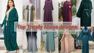 Modern Simple Abaya Designs 2024  Stylish Burqa Design  new Hijab Style trendy abaye [upl. by Phillip]