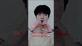 I just wanna be yours jinfypシ゚viral fav jungkook jin reels shortsfeed2024 viralvideo [upl. by Sausa]