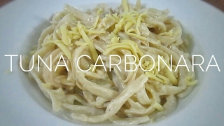 Filipino Style Tuna Carbonara  Food Bae [upl. by Alderson]