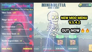 Mini Militia DA2 V542 New Mod Menu By STARGAMERZ2006  NoiaMods [upl. by Oigroeg]