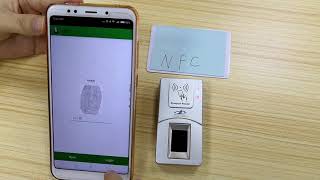 HFSecurity HF7000 fingerprint scanner Bio time and attendance via mobile [upl. by Enenstein]