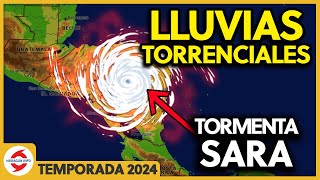 Sara llega a Honduras y luego a Belice Lluvias torrenciales en Centroamerica y Península de Yucatán [upl. by Hennessey]