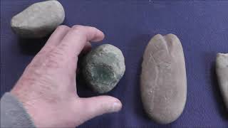 A Look at 2 Different Ancient Flintknapping Tools The Hammerstone and the Abrading Stone [upl. by Clarey903]