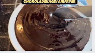 Chokoladekage i Airfryer  Danmark [upl. by Leima]