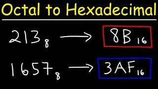 Octal to Hexadecimal Conversion  The Easy Way [upl. by Hall76]