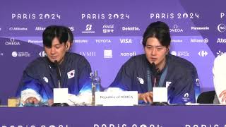 Oh Sanguk reflects on his second fencing gold for South Korea in team event at Paris 2024｜오상욱 [upl. by Esmerelda]