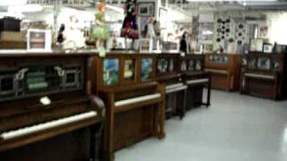 Player piano nickelodeon room Seeburg Wurlitzer Regina [upl. by Harrie]