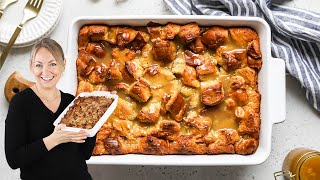 Bread Pudding thats Sweetened to Perfection with Optional Sauce [upl. by Eissahc746]