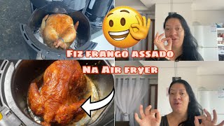 Frango assado na Air Fryer ficou perfeito [upl. by Linet]