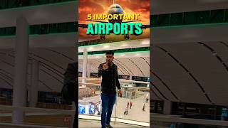 5 Most Important Airports ✈️ ssc cgl chsl ssc2025 rrb ntpc2025 railways shorts dumraontv [upl. by Hudson943]