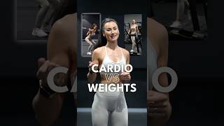 CARDIO vs WEIGHTS  which is better for weight loss 🤔 shorts [upl. by Grider]