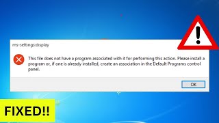 Fix These File Does Not Have An App Associated With It For Performing This Action Windows [upl. by Anivram]