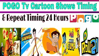 POGO Tv Cartoon Shows Timing And Repeat Timing Schedule 24 Hours  POGO Tv Timing Schedule [upl. by Alikee]