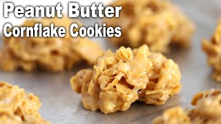 NoBake Peanut Butter Cornflake Cookies  The Carefree Kitchen [upl. by Akemej]