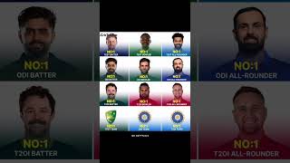 Test batter  ODI BATTER  T20 BATTER  TEST TEAM NO 1 AUS  ODI AND T20 TEAM NO 1 IND cricket [upl. by Okram421]