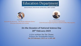 National Science Day Celebration by Directorate of Education GNCT of Delhi [upl. by Eniloj]