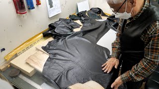 Process of Making Handmade Sheepskin Coat Leather Artisan With 50 Years of Experience [upl. by Valeda]