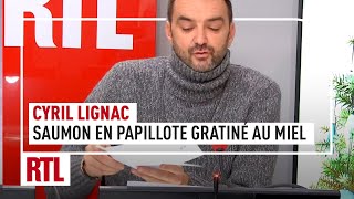 Cyril Lignac  le saumon en papillote gratiné au miel [upl. by Letnohs]