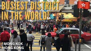 The Busiest District In The World  Mong Kok Hong Kong [upl. by Adekan]