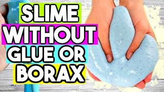 How to Make SLIME WITHOUT Glue OR Borax 2 Ways Easy ASMR Slime Recipe [upl. by Liag]