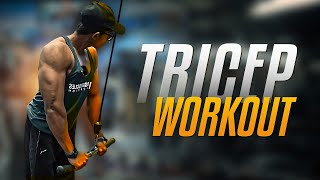 TRICEP WORKOUT  Best tricep workout  Obaid Khan [upl. by Sukramal]