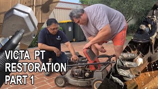 VTECH 111  Partial Restoration of a Victa Mulch or Catch Part 1 [upl. by Arturo]