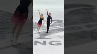 Delicate yet powerful Guignard  Fabbri score a new SB at GPFigure de France FigureSkating [upl. by Anetta]