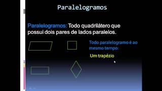 Quadriláteros  Tipos de quadriláteros [upl. by Moran]