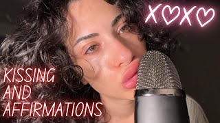 ASMR  Kissing You A LOT amp Affirmations [upl. by Aicirtel]