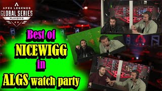 ALGS Best moments of NICEWIGG watchparty  Apex Legends Global series Split 2 playoffs 66 [upl. by Enelyw]