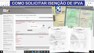 Como solicitar isenção de IPVA por conta própria  PCD condutor em MG [upl. by Asseniv677]