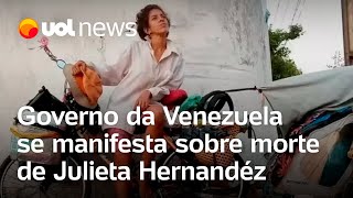 Morte de Julieta Hernandéz Governo da Venezuela repudia assassinato Fibe Caso muito violento [upl. by Sanferd]